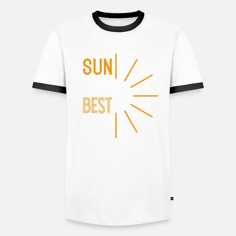 Dimanche Meilleur Jour T-shirt contrasté Homme
