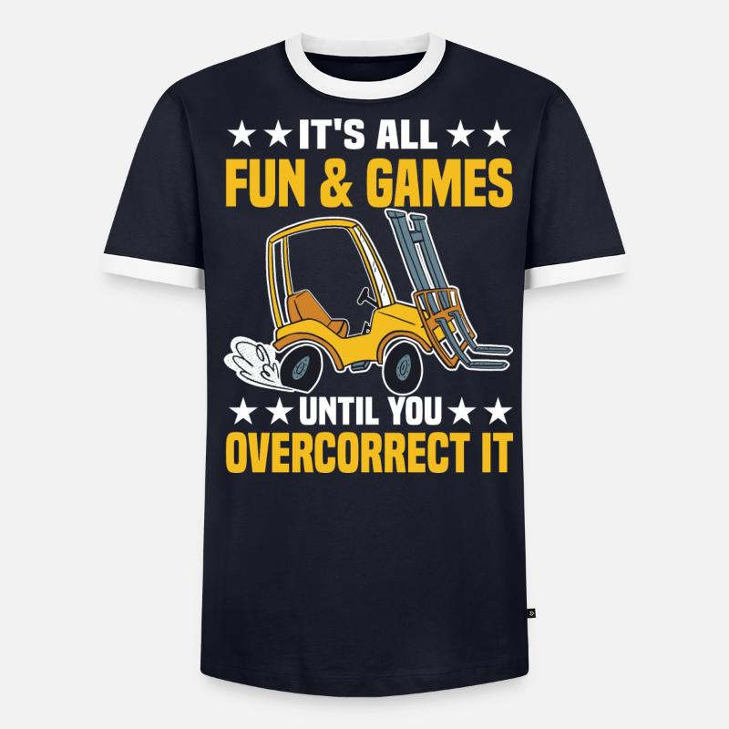 Gabelstaplerfahrer | Gabelstapler Beruf Geschenke - Männer Kontrast-T-Shirt - undefined