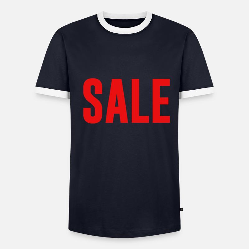 vente T-shirt contrasté Homme