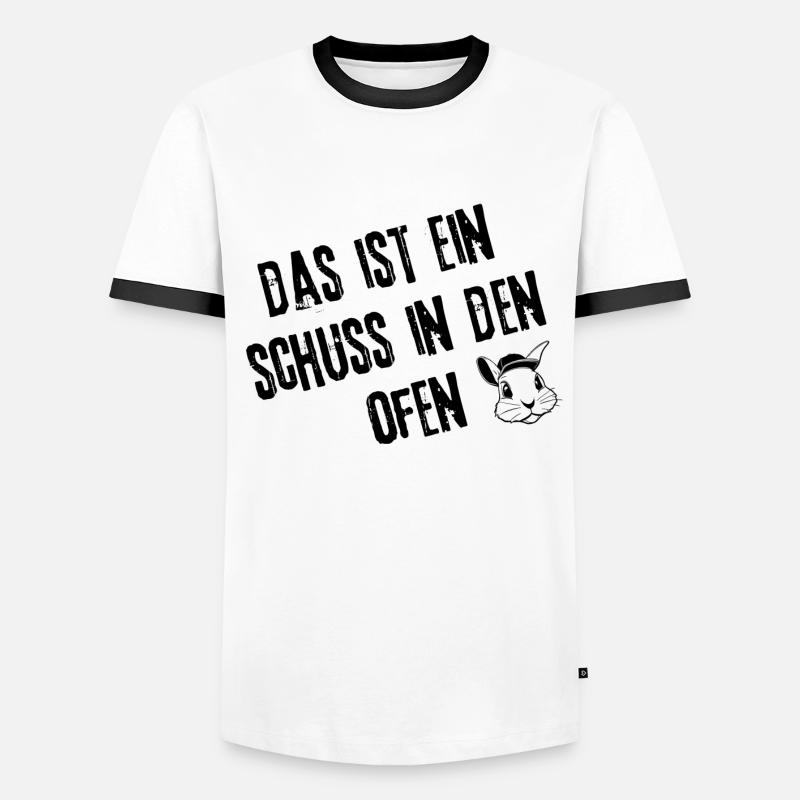 Fehlschuss Mode | Redewendung Männer Kontrast-T-Shirt