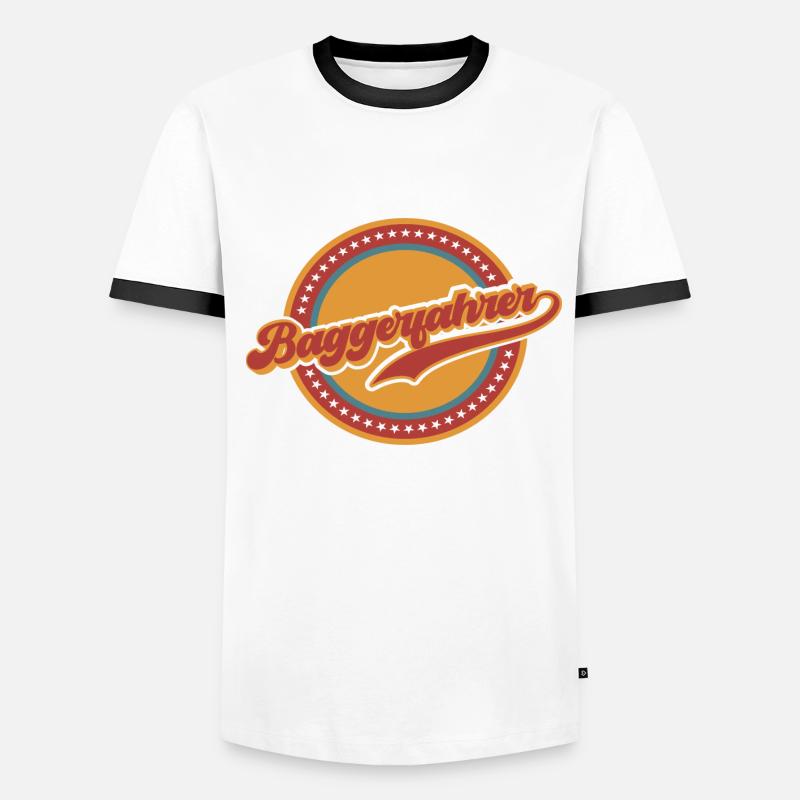 Baggerfahrer Baggerführer Bagger Beruf Vintage Männer Kontrast-T-Shirt