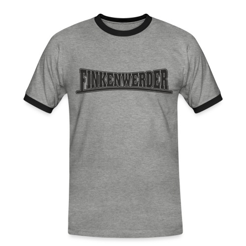 Finkenwerder schwarz - Männer Kontrast-T-Shirt