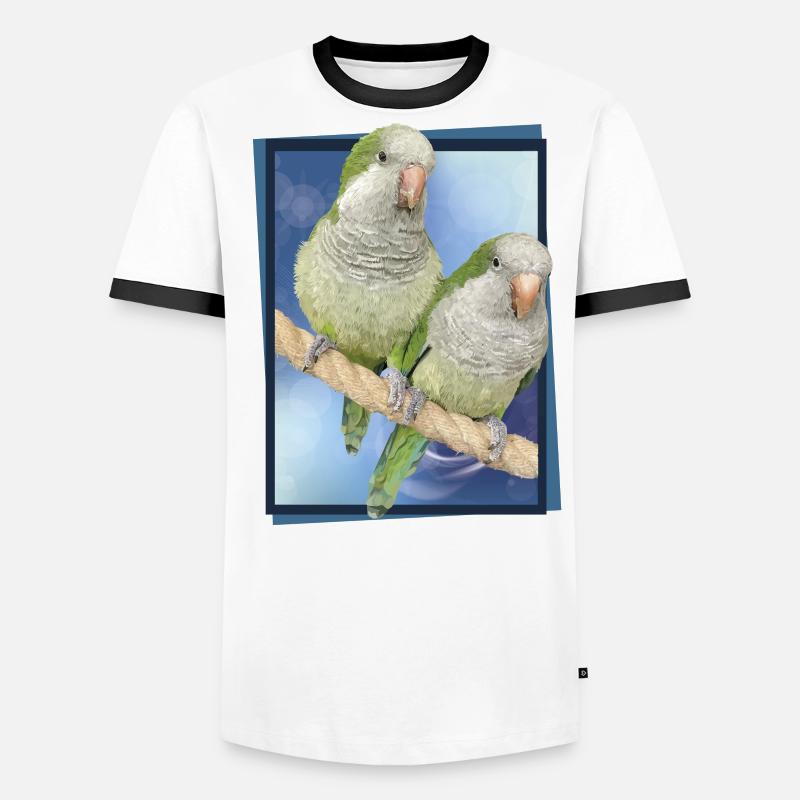 Argentinischer Sittich Männer Kontrast-T-Shirt