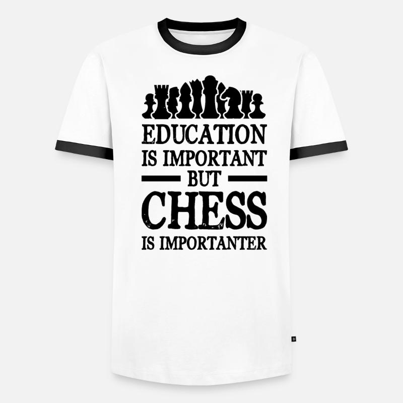 Learning chess Men's Ringer Shirt