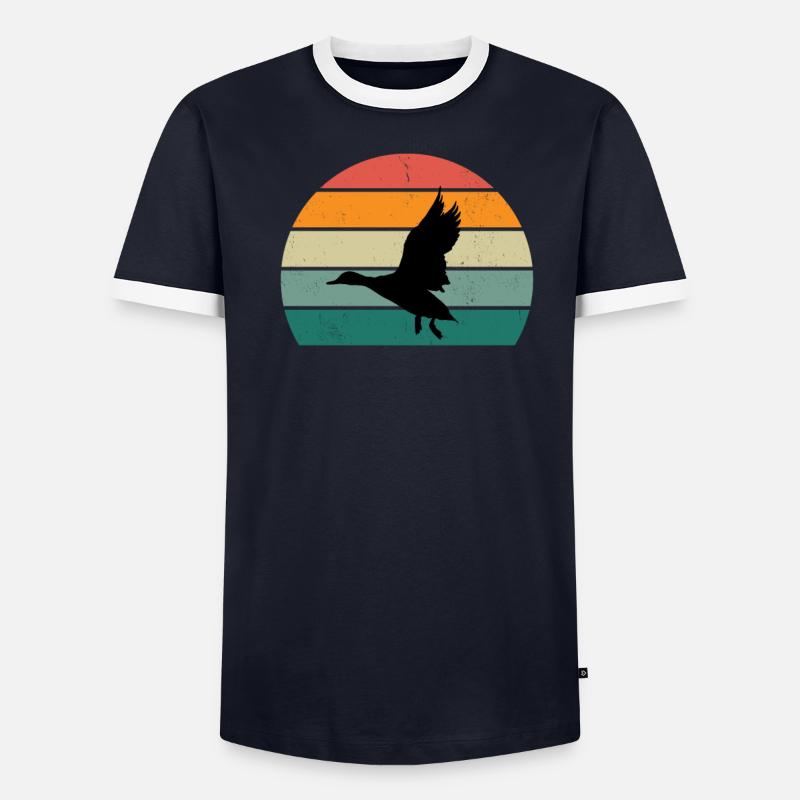 Ducks Swimming Fly Waddle Rubber Duck Duck Men's Ringer Shirt