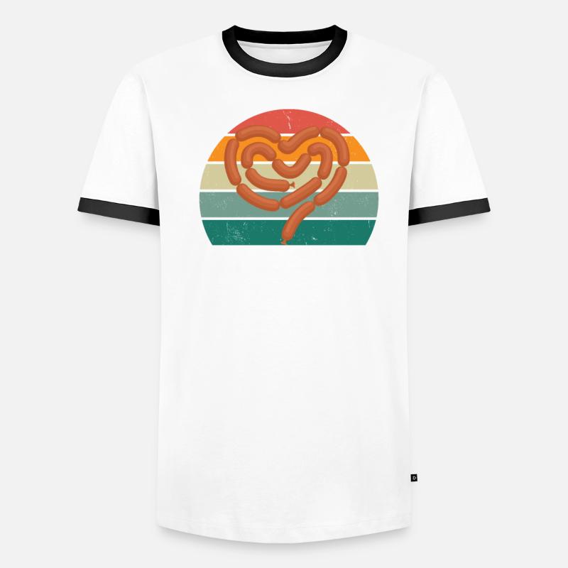 Butcher Fleischer Wurst rind Fleischerei Fleischerei Fleisch Men's Ringer Shirt