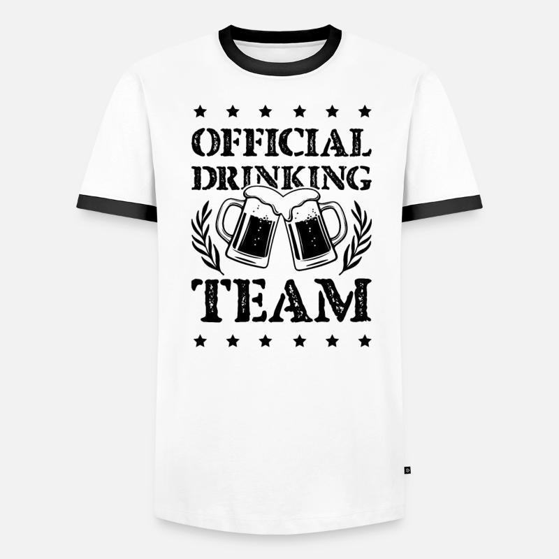Équipe de boisson T-shirt contrasté Homme