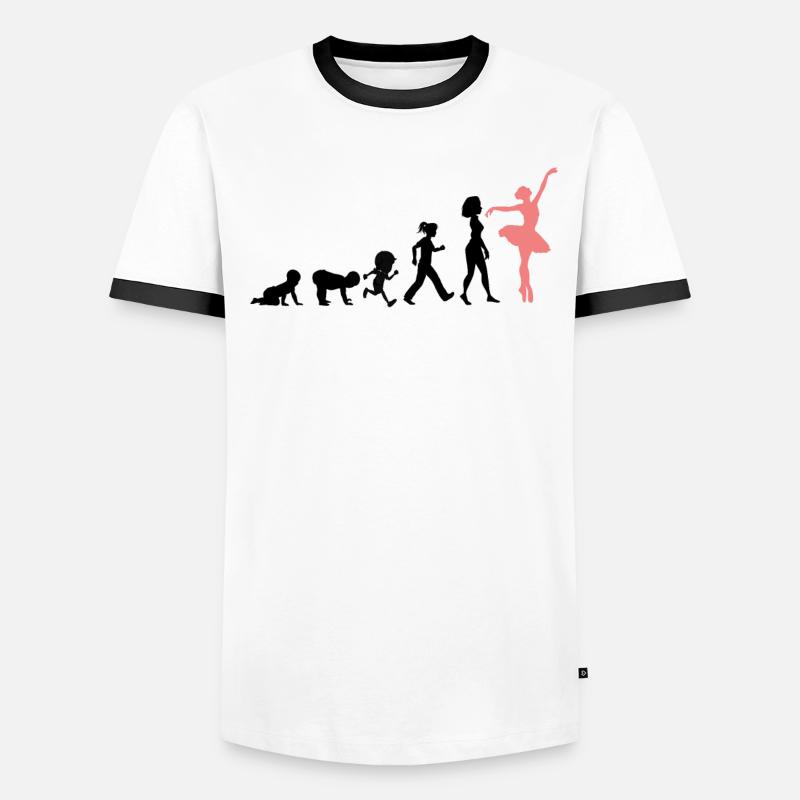 Danse Classique Evolution Idée Cadeau Danseuses T-shirt contrasté Homme