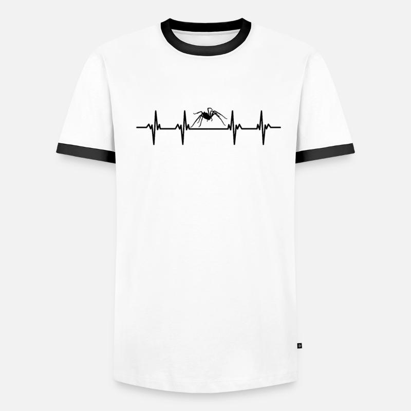 Spiders Spider web web arachnid legs 8 spider Men's Ringer Shirt
