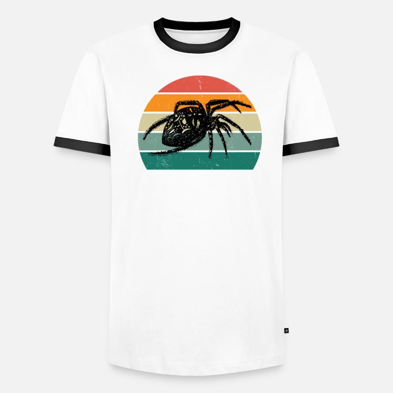 Spiders Spider web web arachnid legs 8 spider Men's Ringer Shirt
