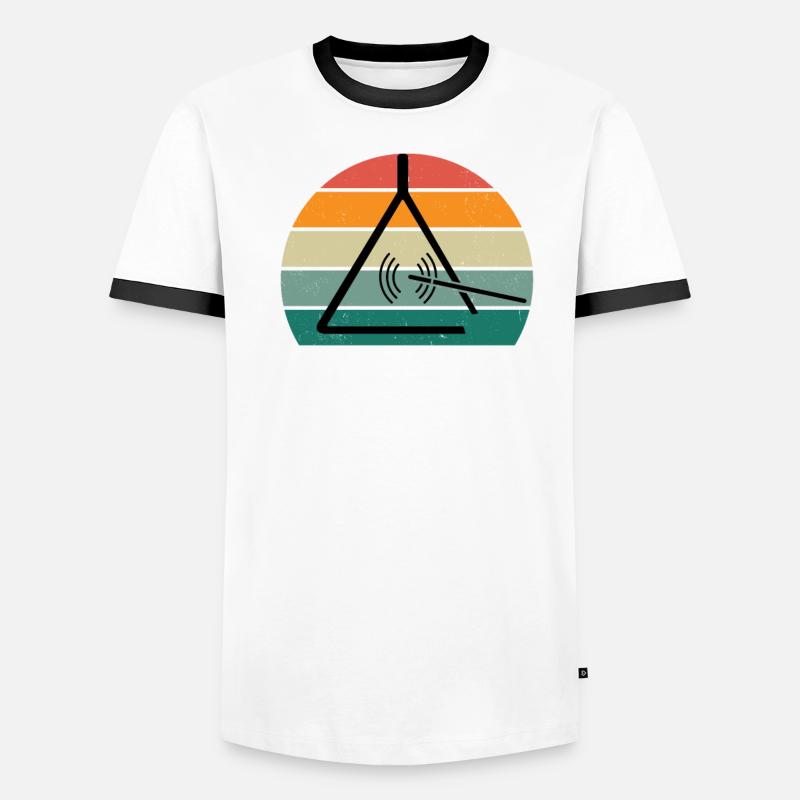 Triangle Player Triangle Player Sound Triangle Men's Ringer Shirt