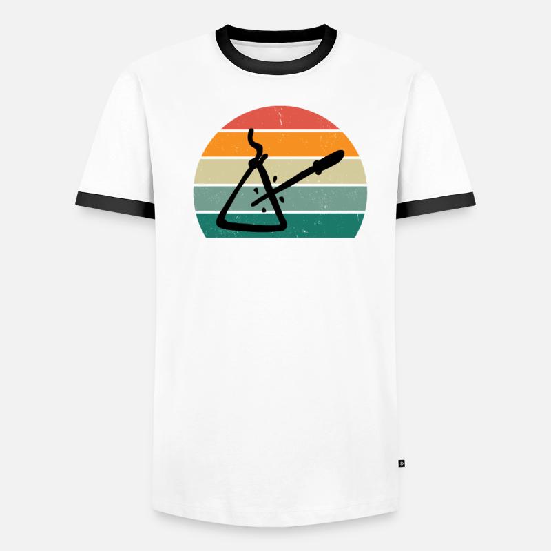 Triangle Player Triangle Player Sound Triangle Men's Ringer Shirt