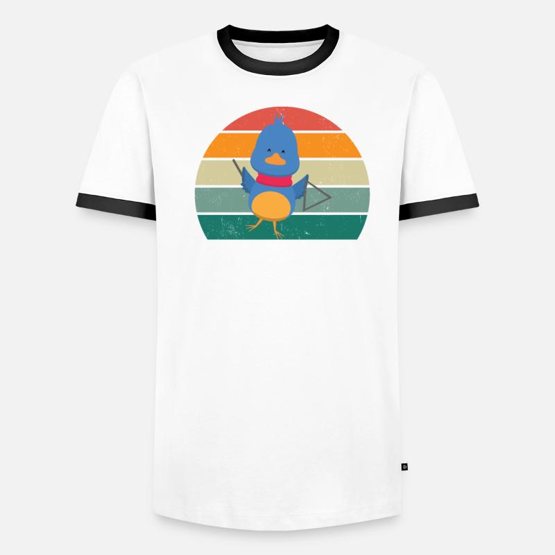 Triangle Player Triangle Player Sound Triangle Men's Ringer Shirt