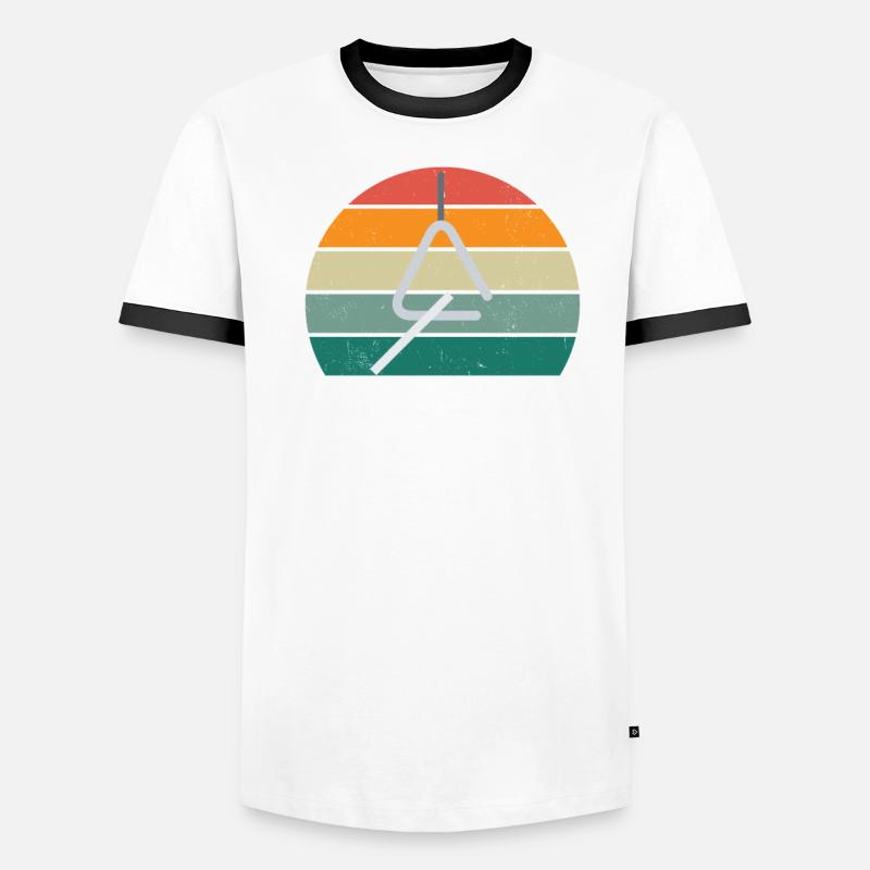 Triangle Player Triangle Player Sound Triangle Men's Ringer Shirt