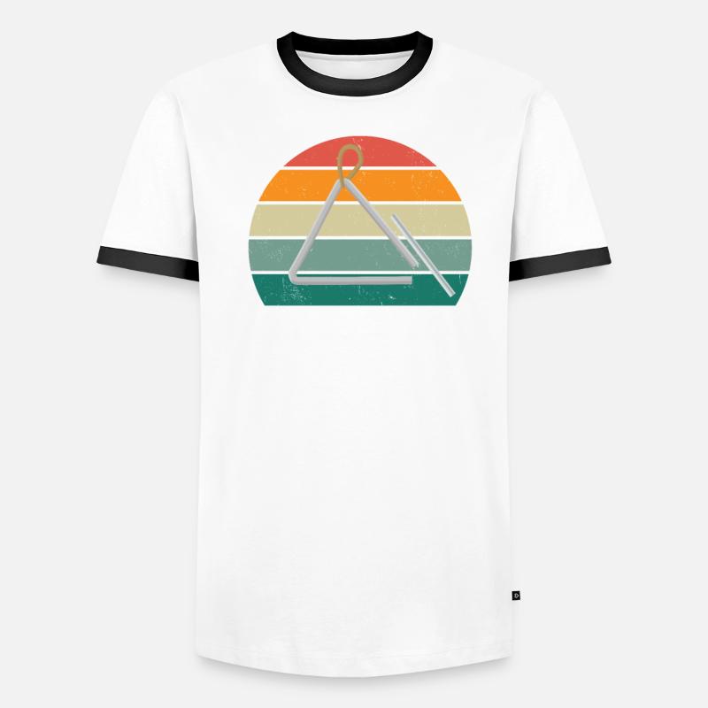 Triangle Player Triangle Player Sound Triangle Men's Ringer Shirt