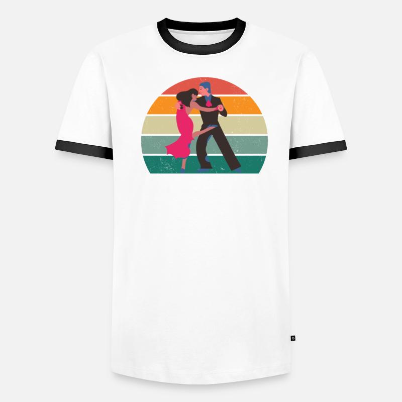 dancer dancer dance move movement couple dance Men's Ringer Shirt
