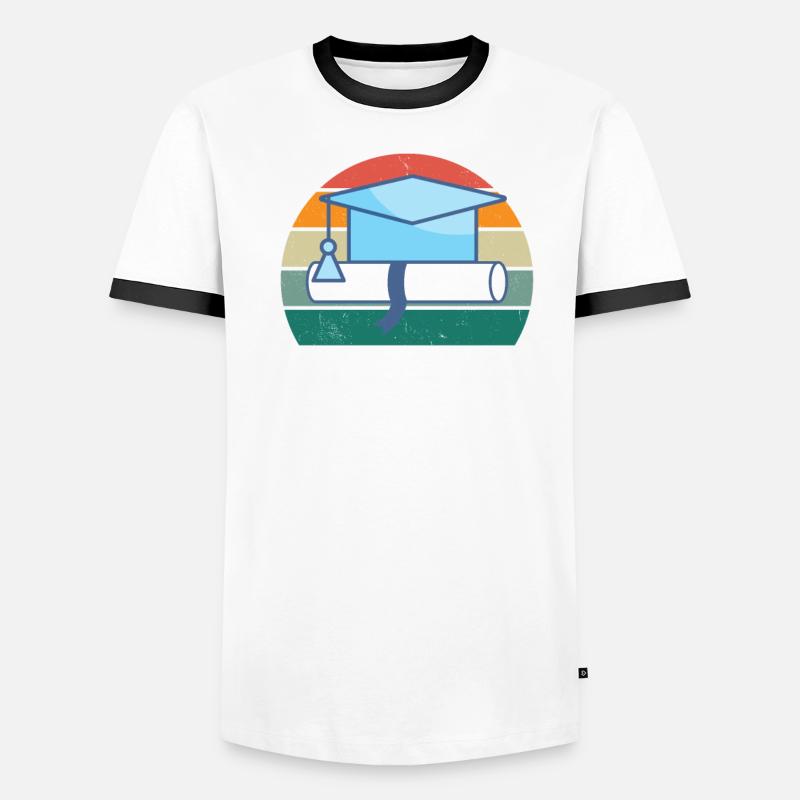 Studying Student Studies Degree Bachelor University Men's Ringer Shirt