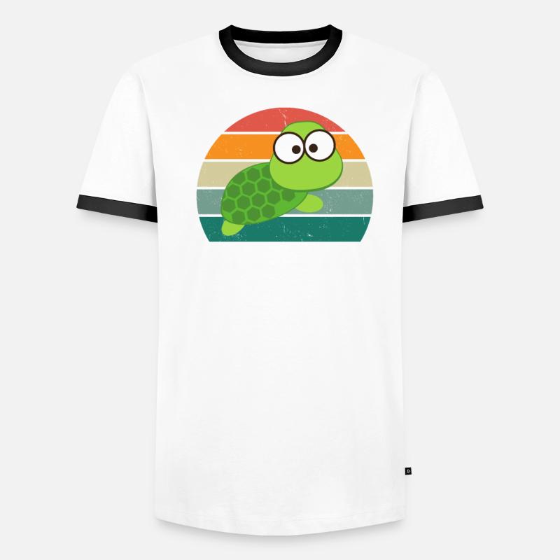 Turtles Turtle Shell Lizard Reptiles Men's Ringer Shirt