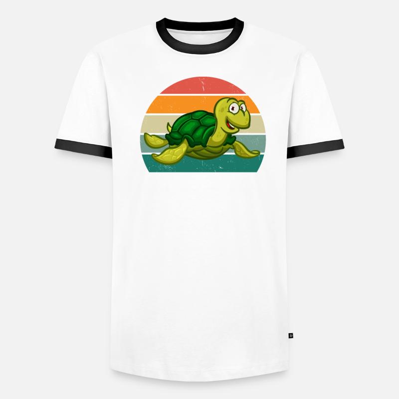 Turtles Turtle Shell Lizard Reptiles Men's Ringer Shirt