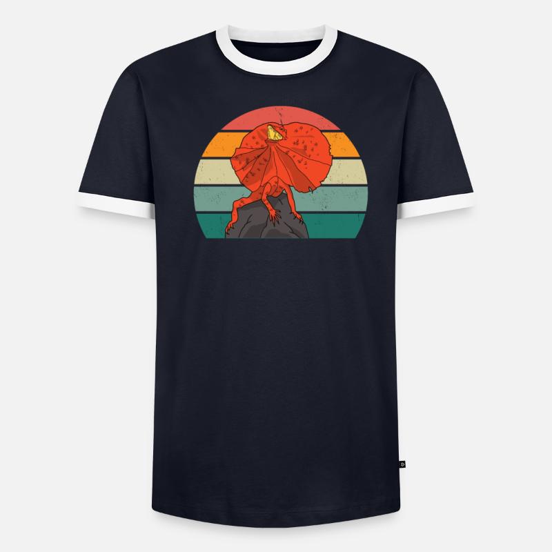 Lizard Lizards Cold-blooded scales Reptiles Men's Ringer Shirt