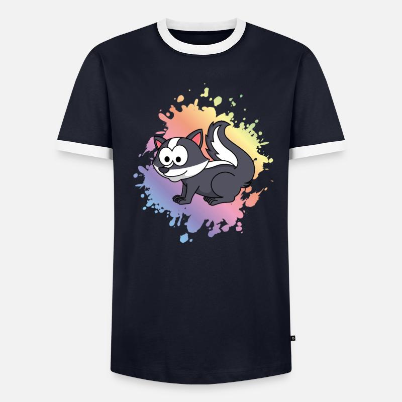 Stinker Comic Tier Männer Kontrast-T-Shirt