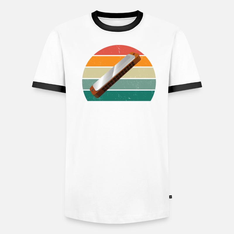 Harmonica Harmonica player Harmonicas Men's Ringer Shirt