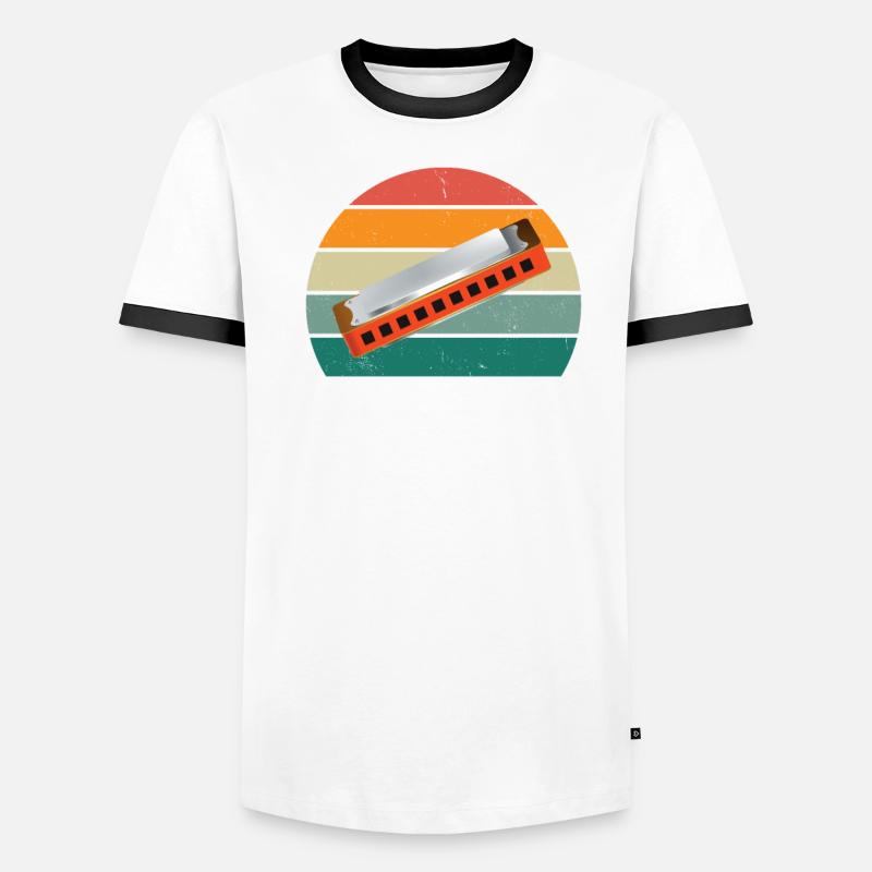 Harmonica Harmonica player Harmonicas Men's Ringer Shirt