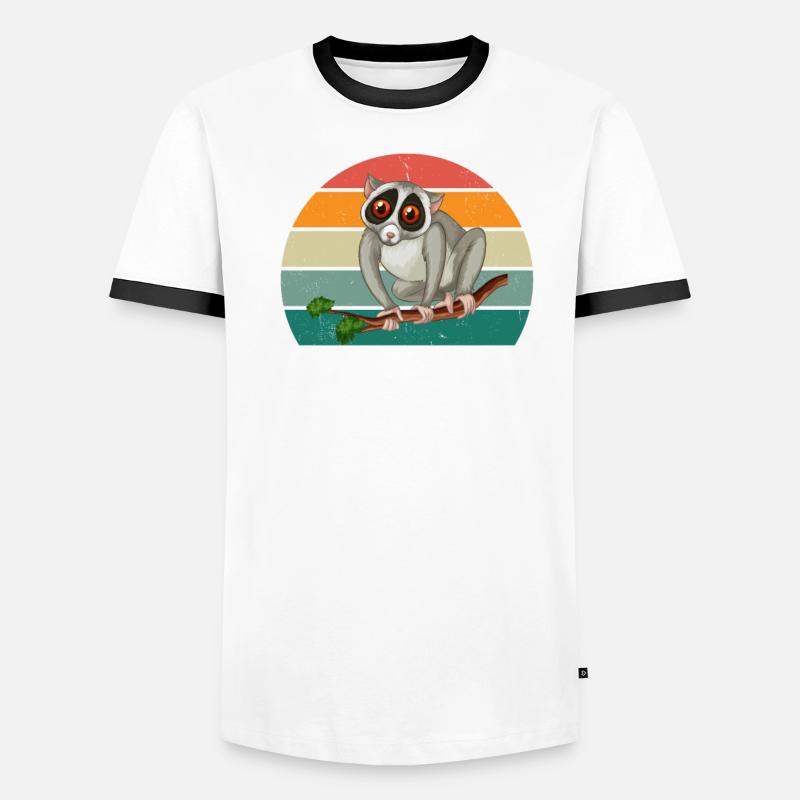 Loris Monkey Monkey Monkey Climbing Climbing Forest Loris Men's Ringer Shirt