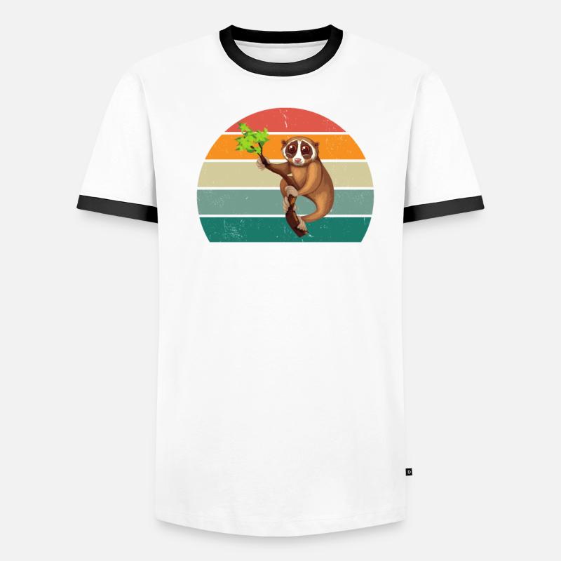 Loris Monkey Monkey Monkey Climbing Climbing Forest Loris Men's Ringer Shirt