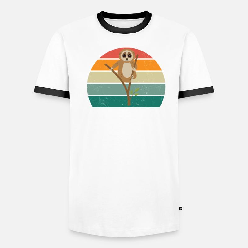 Loris Monkey Monkey Monkey Climbing Climbing Forest Loris Men's Ringer Shirt