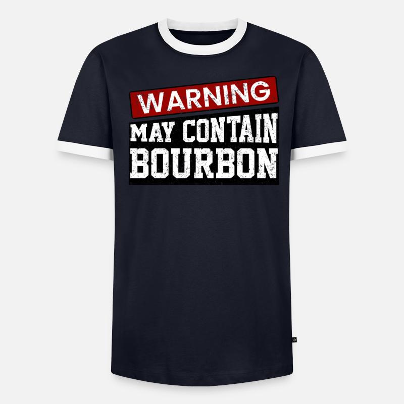 Warning May Contain Bourbon Men's Ringer Shirt
