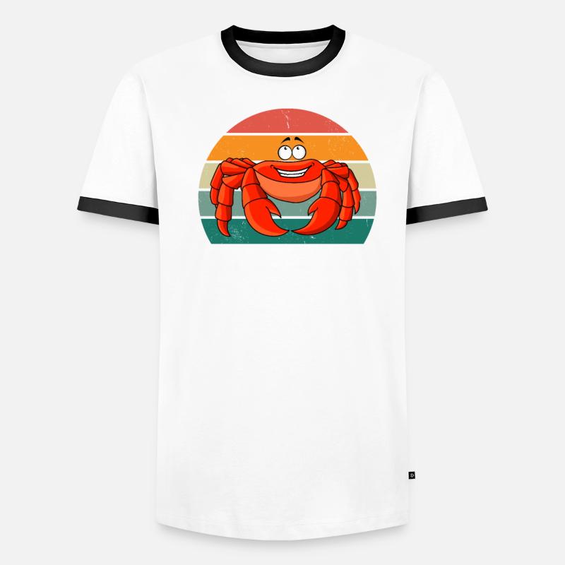 Crab Scabs Seafood Shellfish Crab Men's Ringer Shirt