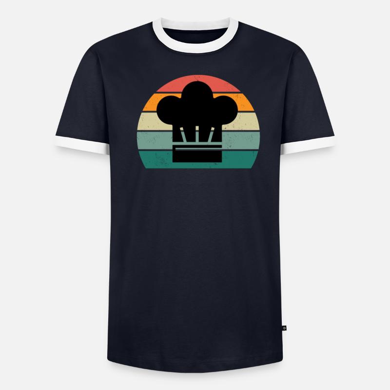Kocher Chef Chef Kitchen Restaurant Bar Bistro Men's Ringer Shirt