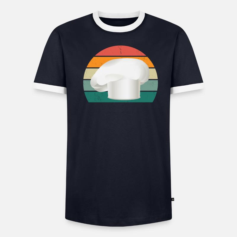 Kocher Chef Chef Kitchen Restaurant Bar Bistro Men's Ringer Shirt