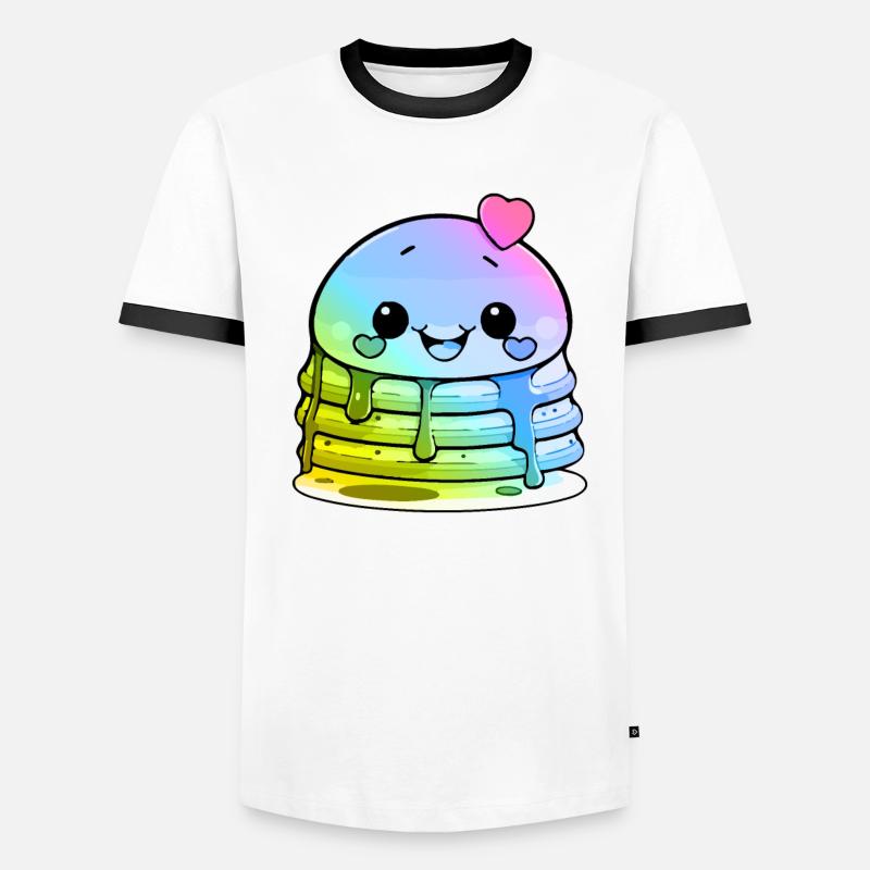 Pancake Comic Coloré T-shirt contrasté Homme