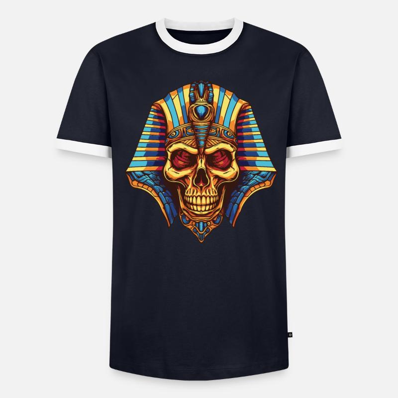 Pharaoh Skull Men's Ringer Shirt