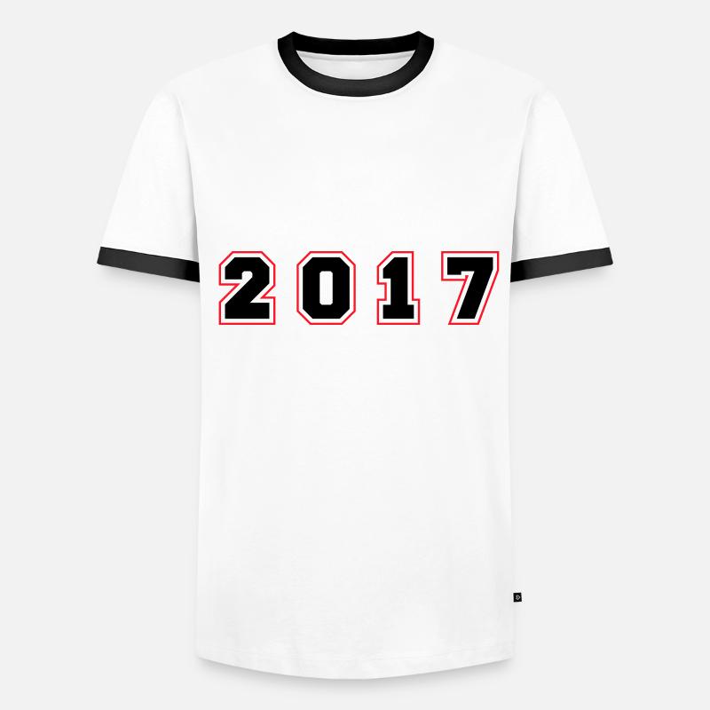 Numéro de l’année 2017 T-shirt contrasté Homme