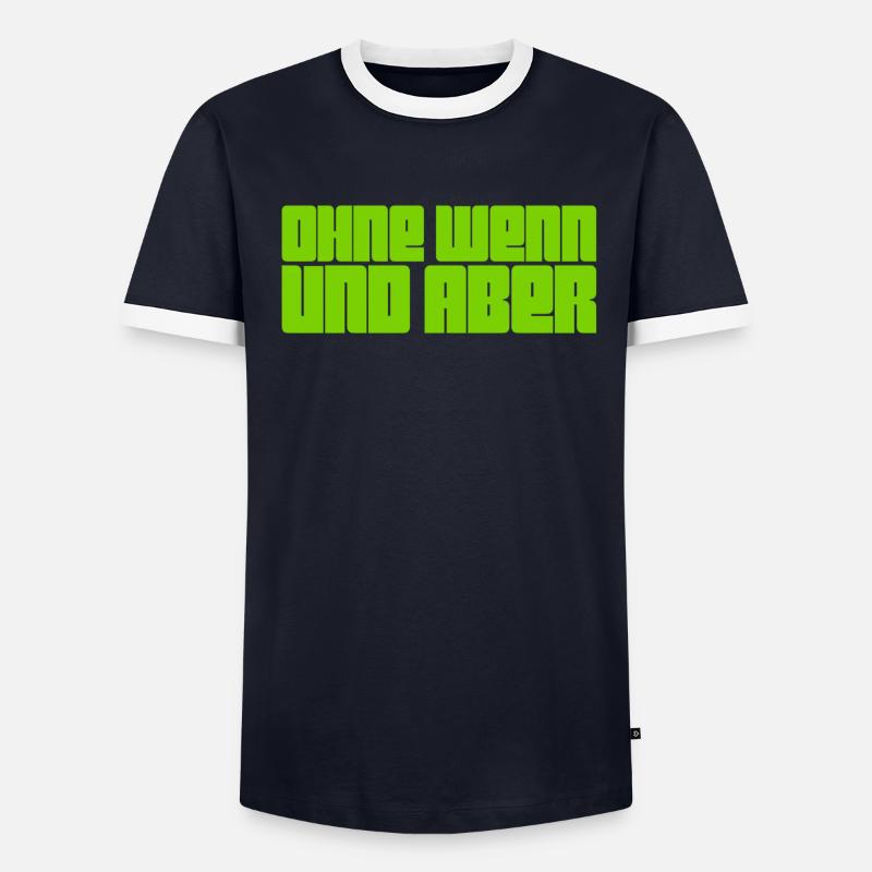 darüber wird nicht diskutiert - Männer Kontrast-T-Shirt - undefined