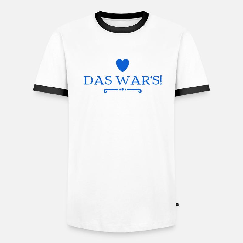 es ist vorbei Männer Kontrast-T-Shirt