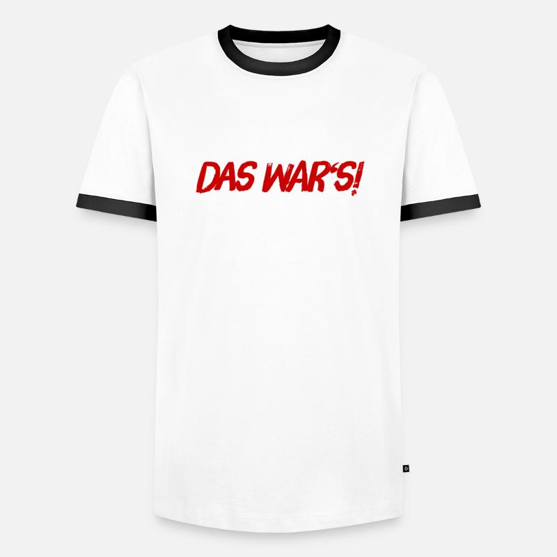 endlich vorbei Männer Kontrast-T-Shirt