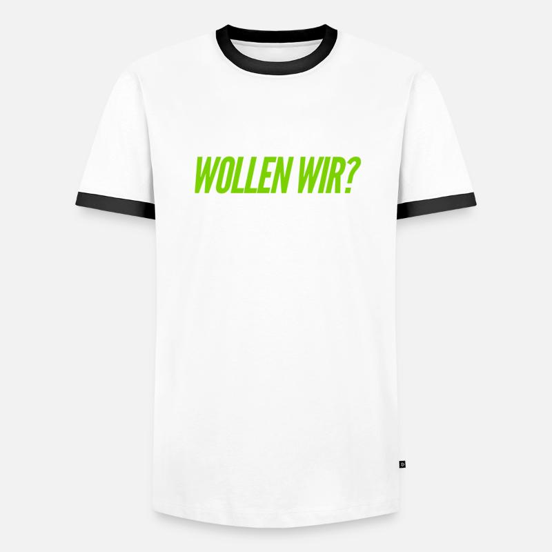 hast du Bock? Männer Kontrast-T-Shirt