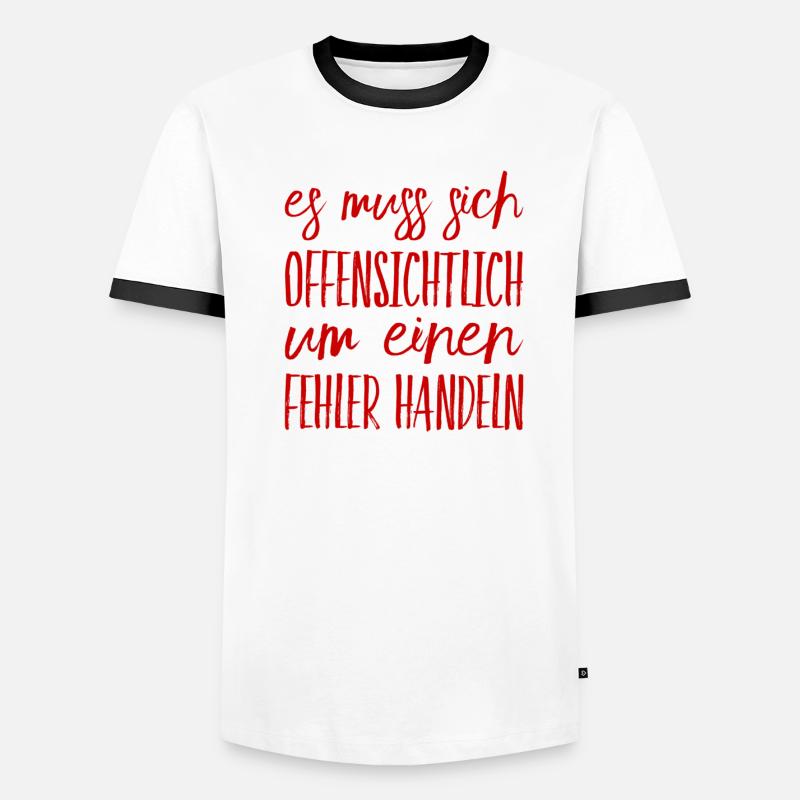 offenbar ein Fehler Männer Kontrast-T-Shirt