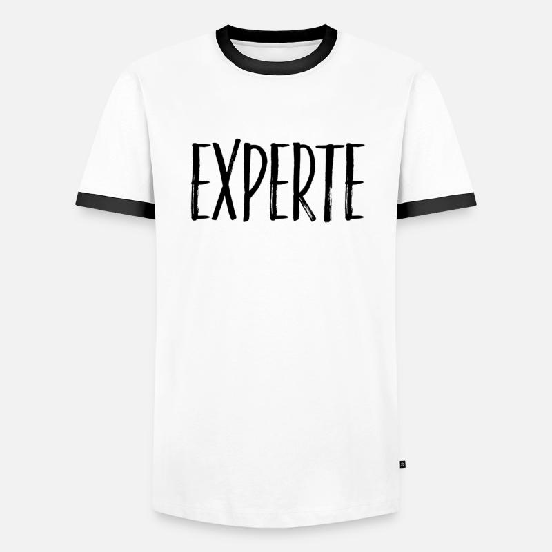 Experte Männer Kontrast-T-Shirt