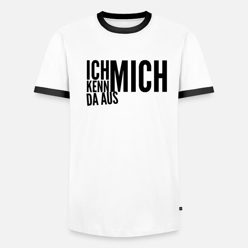 darin bi ich Experte Männer Kontrast-T-Shirt