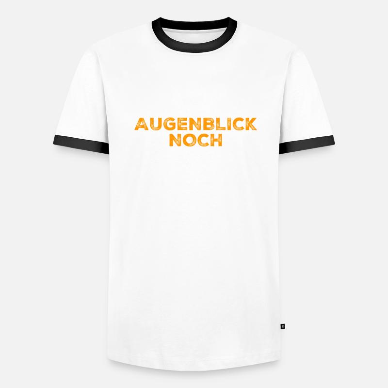es wird später Männer Kontrast-T-Shirt