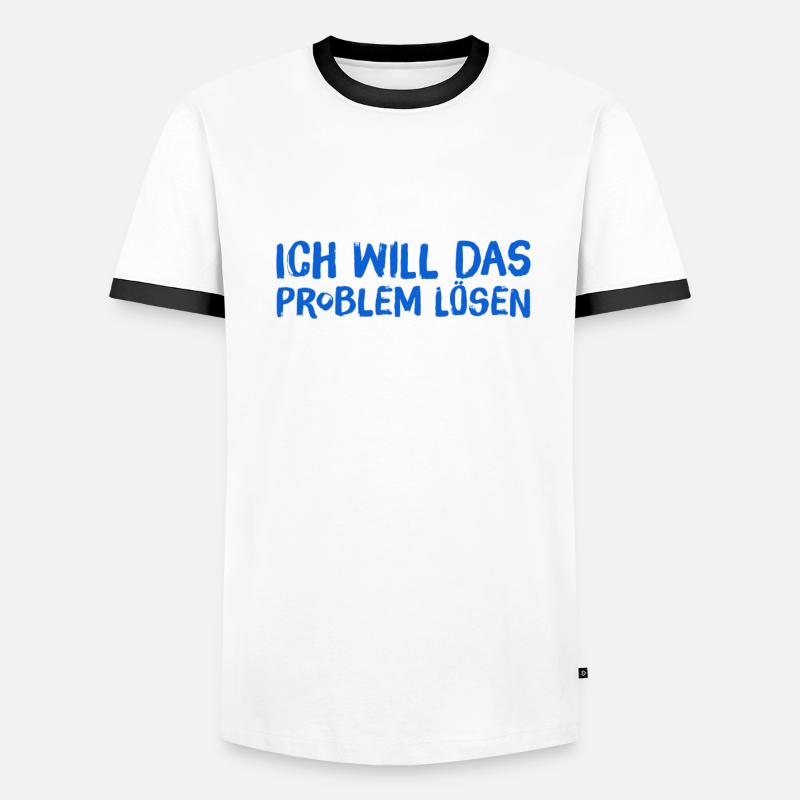 ich will das Problem lösen Männer Kontrast-T-Shirt