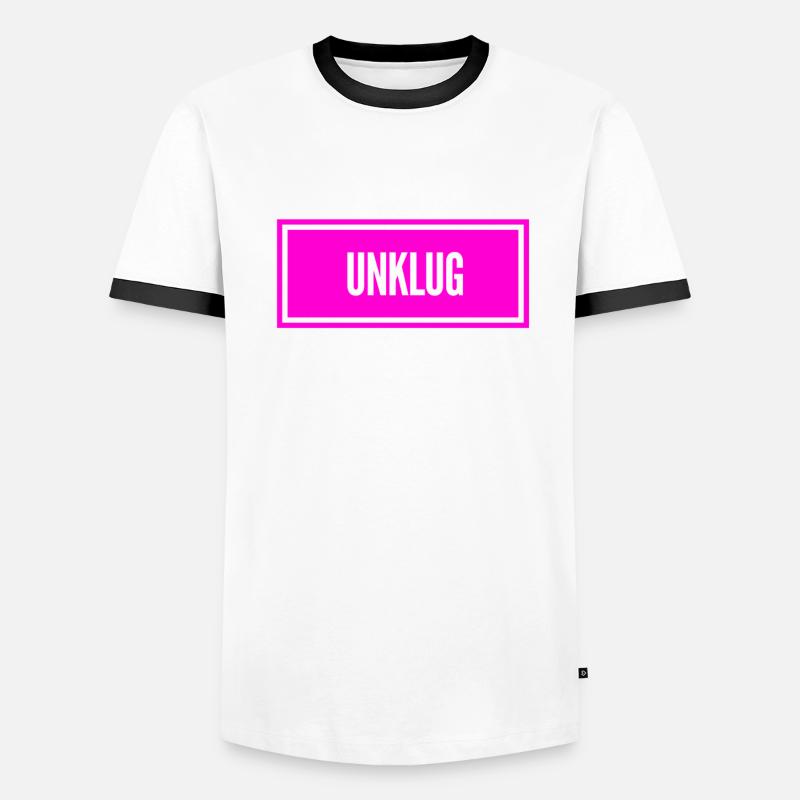 das war dumm Männer Kontrast-T-Shirt