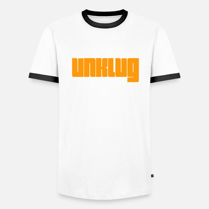 dumm Männer Kontrast-T-Shirt
