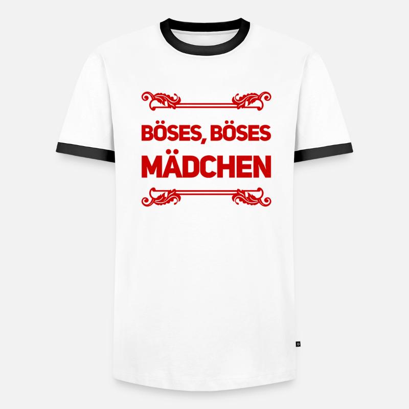 gemeines Mädchen Männer Kontrast-T-Shirt