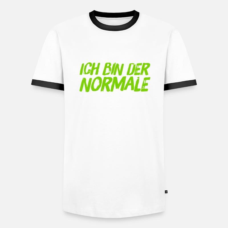 ich bin normal Männer Kontrast-T-Shirt